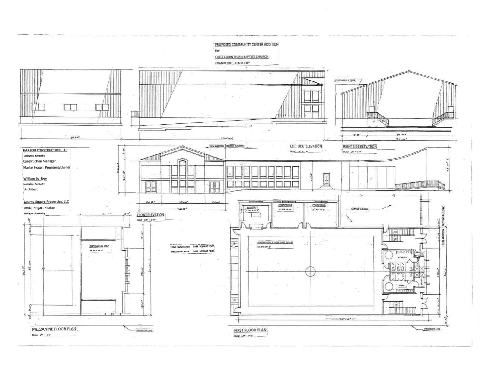 First Corinthian community center plan